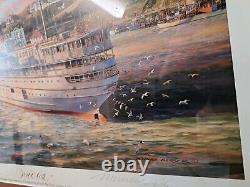 Michael Blaser Limited Edition Print Port-O-Call Mackinac Michigan Signed #215