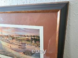 Michael Blaser Limited Edition Print Port-O-Call Mackinac Michigan Signed #215