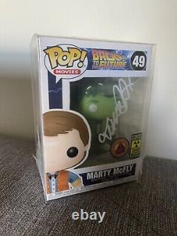 Michael J. Fox Signed Funko Pop! Marty Mcfly Limited Edition Of 200 Plutonium