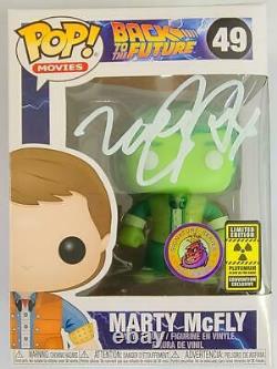 Michael J. Fox Signed Funko Pop! Marty Mcfly Limited Edition Of 200 Plutonium