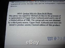 Michael Jordan Autographed Framed 8x10 Photo Upper Deck UDA Limited Edition
