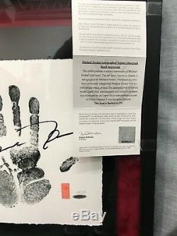 Michael Jordan Autographed Tegata Lithograph Limited Edition