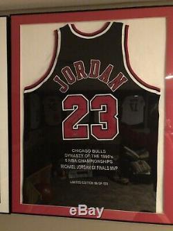 Michael Jordan Framed Signed Jersey UDA LIMITED EDITION