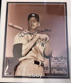 Mickey Mantle Signed 1952 8x10 Autographed Photo With COA Limited Edition & RC