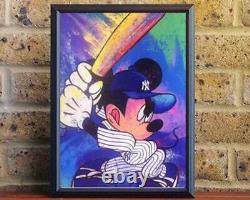 Mickey Yankee Artist Signed Limited Edition Giclée Canvas Painting 30x40