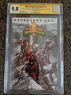 Mighty Morphin Power Rangers #50 CGC 9.8 Signed Jason David Frank+Cardenas+Faunt