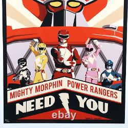 Mighty Morphin Power Rangers Need You Art 13x19 ACME Archives LE 13/50 Sealed