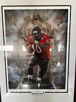 Mike Alstott Lithograph Limited Edition 115/150 AUTOGRAPHED