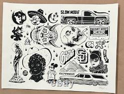 Mike Giant X Delano Garcia'Slow Mode' Black, 2022 Ltd. Edition Print OG Giant
