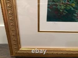 Ming Feng Signed Serigraph Lake Shore Limited Edition 134/350 Framed 42x 36