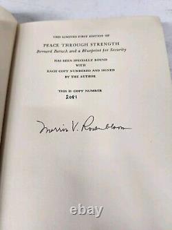 Morris Rosenbloom PEACE THROUGH STRENGTH Signed Limited Edition #2081