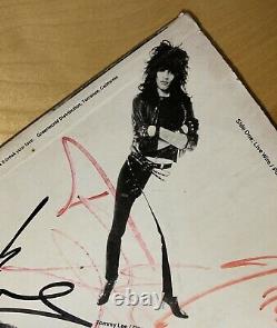 Motley Crue Autographed Too Fast For Love (Leathur 1981 Indy release)