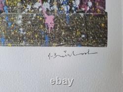 Mr. Brainwash Signed Girl with a Red Heart Balloon Collectable Lithograph