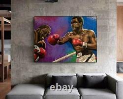 Muhammad Ali vs Joe Frazier Fight Artist Signed Limited Edition Giclée Painting