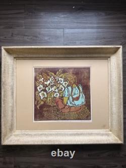 Mujer con Alcatraces Signed Limited Edition 20/20 Linocut (Lavandeira). (C75)