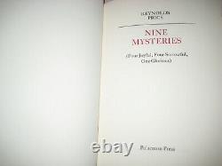 NINE MYSTERIES Reynolds Price SIGNED 1st Limited Edition POEMS Poetry