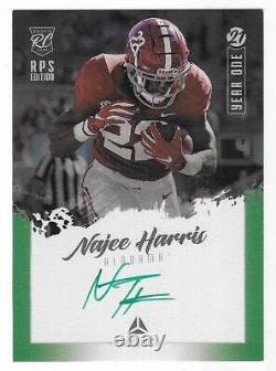 Najee Harris 2021 LUMINANCE NFL ROOKIE GREEN INK AUTOGRAPH CARD Steelers RC AUTO