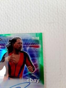 Nakamura Shinsuke 99 Limited Edition Autographed Topps WWE Auto #3eaa58