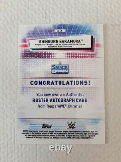 Nakamura Shinsuke 99 Limited Edition Autographed Topps WWE Auto #3eaa58