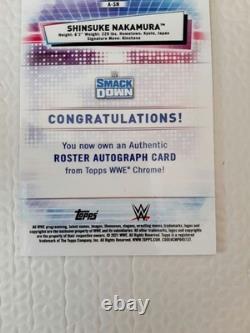 Nakamura Shinsuke 99 Limited Edition Autographed Topps WWE Auto #3eaa58