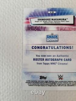 Nakamura Shinsuke 99 Limited Edition Autographed Topps WWE Auto #3eaa58