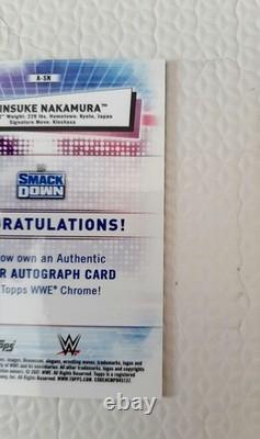 Nakamura Shinsuke 99 Limited Edition Autographed Topps WWE Auto #3eaa58