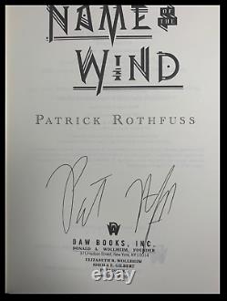 Name of the Wind SIGNED PAT ROTHFUSS Illustrated Hand Leather Rebound Hardback