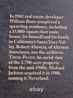 Neverland / Sycamore Valley Ranch architectural RARE! , Michael Jackson signed