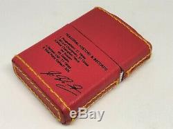 New ZIPPO Limited Edition MICHAEL SCHUMACHER Autograph F-1 Leather-Bound Lighter