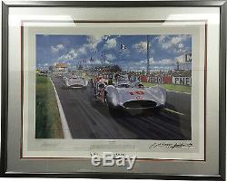 Nicholas Watts Summer of 54 Signed Fangio Limited Edition Print 31x35