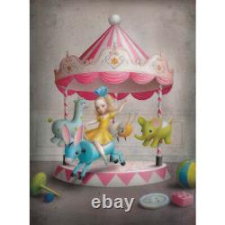 Nicoletta Ceccoli Limited Edition Print MARY GO ROUND Signed