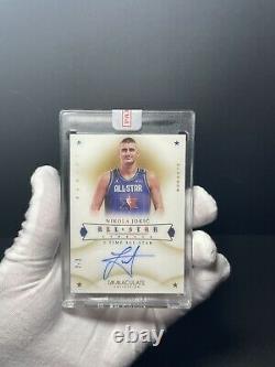 Nikola Jokic Immaculate auto all star lineage 2/2 sealed by panini 19-20