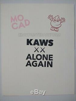 No Offers SIGNED KAWS Limited Edition Screen Print MOCAD Alone Again Exhibition