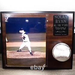 Nolan Ryan Autographed Baseball Limited Edition With Plaque Bobby Brown