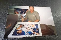 Nolan Ryan Autographed Framed Limited Edition Lithograph By Danny Day