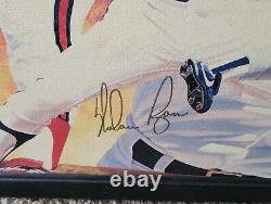 Nolan Ryan Autographed Framed Limited Edition Lithograph By Danny Day