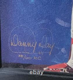 Nolan Ryan Autographed Framed Limited Edition Lithograph By Danny Day