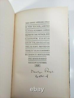 Now that the gods are dead signed Llewelyn Powys/Lynd Ward # 111 of 400 ltd ed