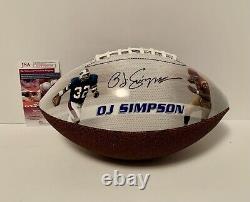 O. J. Simpson signed limited edition Bills/ Trojans football. JSA certified