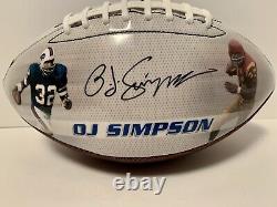 O. J. Simpson signed limited edition Bills/ Trojans football. JSA certified