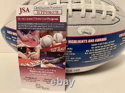 O. J. Simpson signed limited edition Bills/ Trojans football. JSA certified