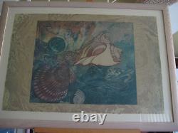 Ocean Tapestry Limited Edition Etching Print 16/150, Signed By Artist, Framed