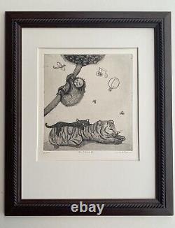 Original Etching Limited Edition. Titled 6/30. Pencil Signed By Mirka Mora