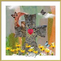 Original Limited Edition Signed Art Print Gold Frame 24 x 24 After Life