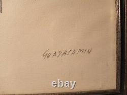 Oswaldo Guayasamin Signed Limited Edition #69/75 / Framed Original