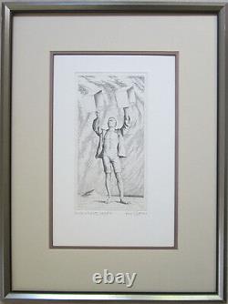PAUL CADMUS Signed 1941 Original Etching Youth with Kite