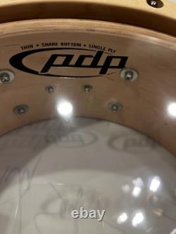 PDP Ltd Ed Snare Drum Signed By Liberty Devitto, Kelly Keagy, Danny Seraphine
