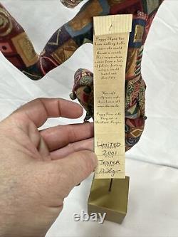 PEGGY FLYNN Jester Limited Edition Figurine 2001 Signed Tag with Stand