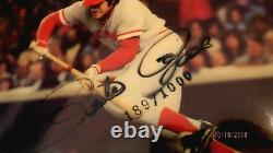PETE ROSE (Limited Edition) Signed Reds Baseball Clock -Guaranteed Authentic