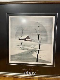 P. BUCKLEY MOSS Tranquility DOUBLE SIGNED RARE LIMITED EDITION 53/99 Framed
